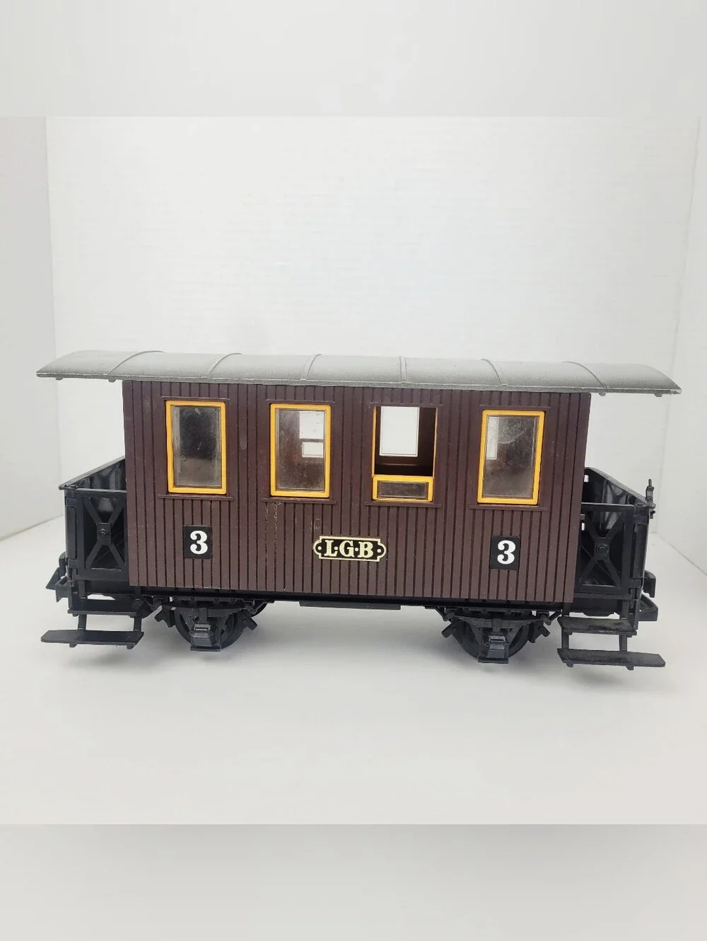 Vtg 70s~LGB Lehmann 3000 Series #3 Passenger Car Brown~Western Germany